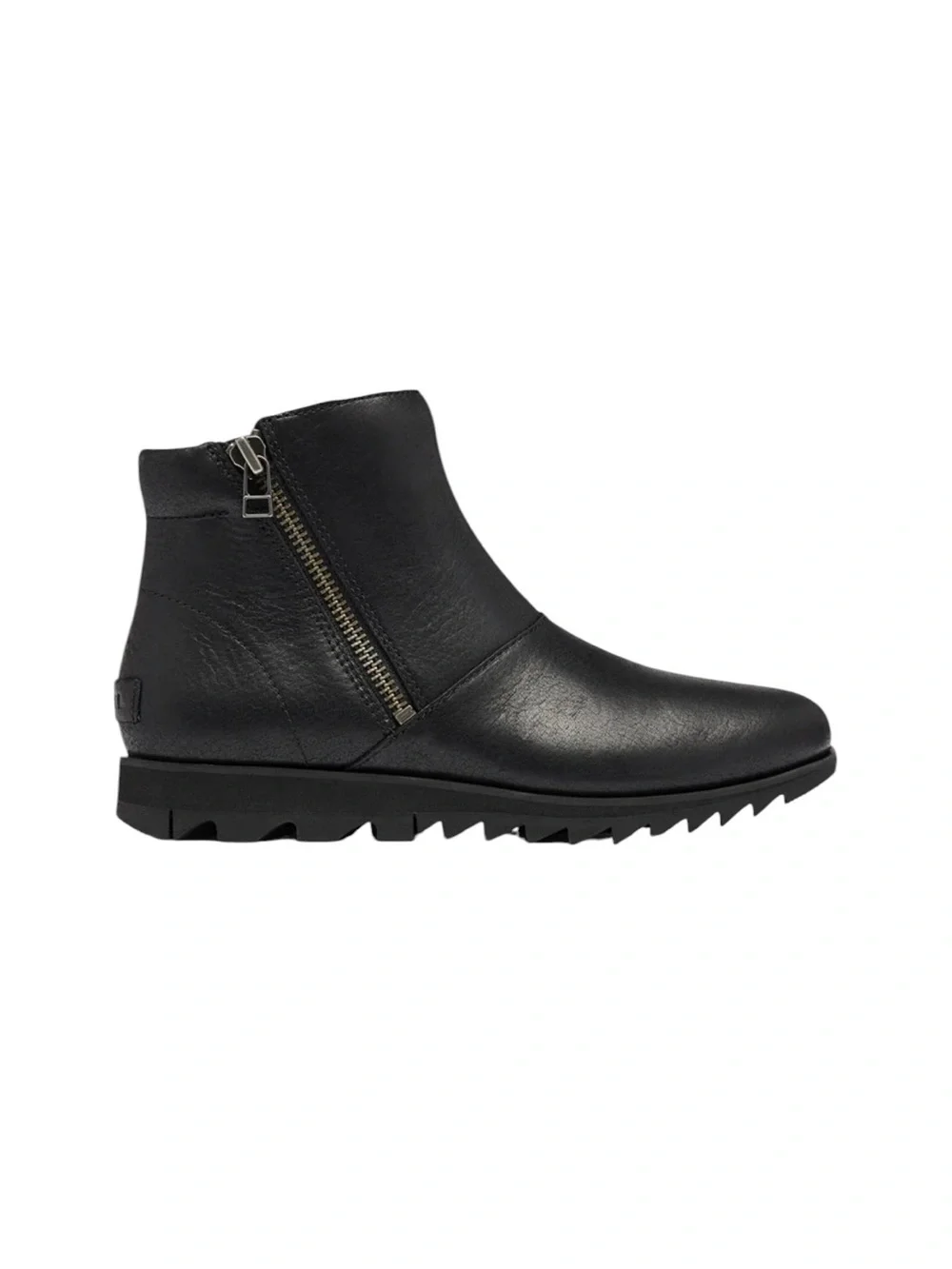 SOREL Harlow Waterproof Leather Bootie Black Size 8